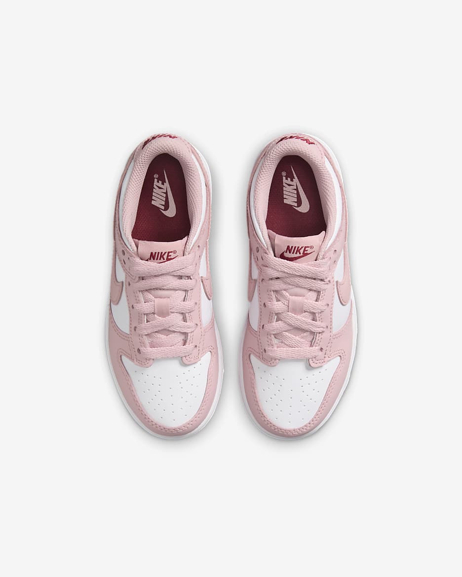 Nike dunks pink best sale